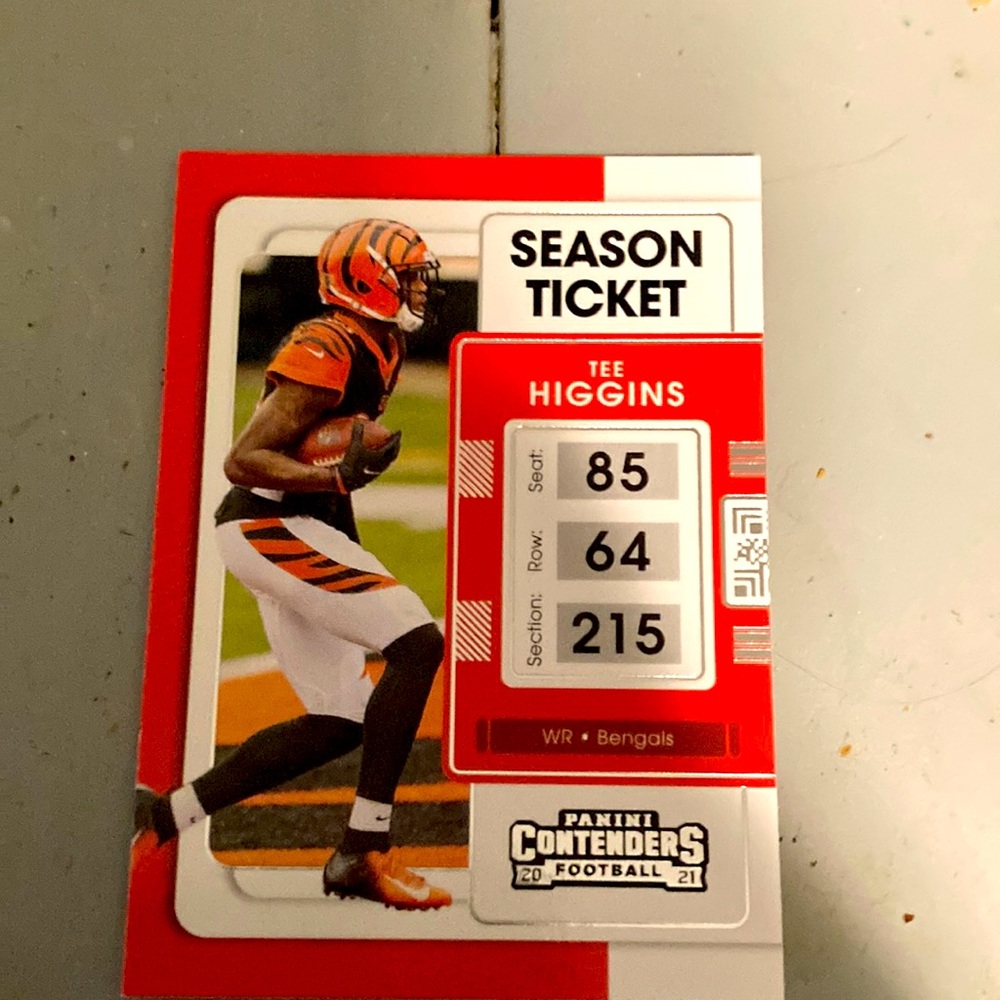 Tee higgins football card